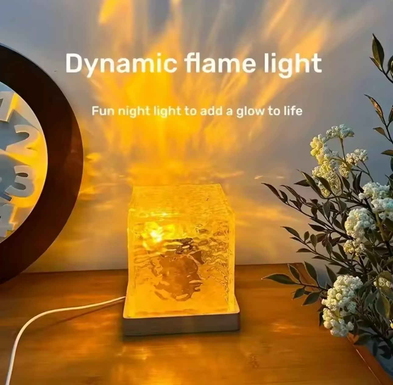 CrystalWave™ – Water Ripple Projection Lamp