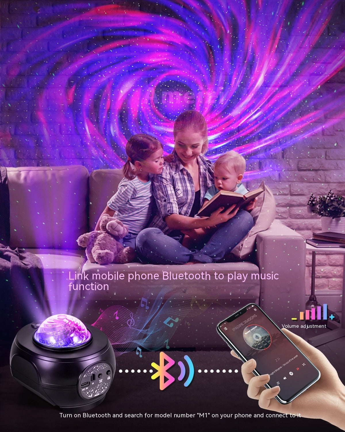 StarrySky™ Mini Galaxy Projector